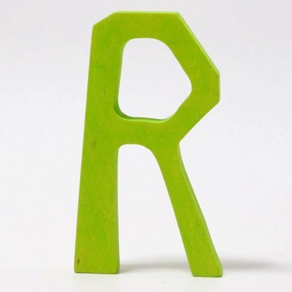 NWT Grimm's Wooden Toys Anthroposophical Letter R - Picture 1 of 1